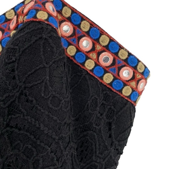 Xhilaration Black Lace Embroidered Babydoll Dress - Picture 6 of 12